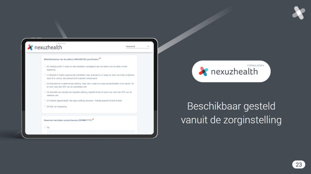 nexuzhealth consult functionaliteiten beschikbaar gesteld vanuit de zorginstelling