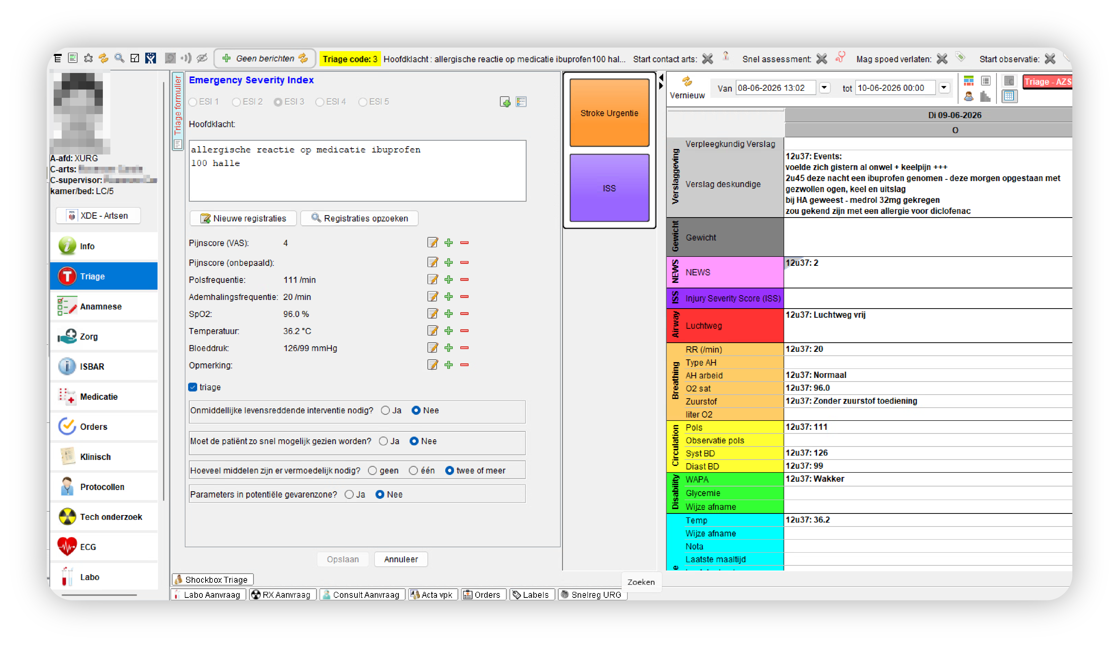 triage dashboard